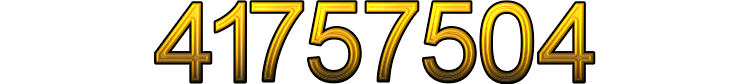 Number 41757504 Number 41757504