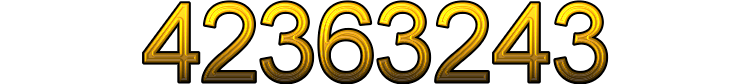 Number 42363243 Number 42363243