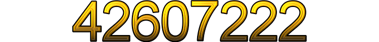 Number 42607222 Number 42607222