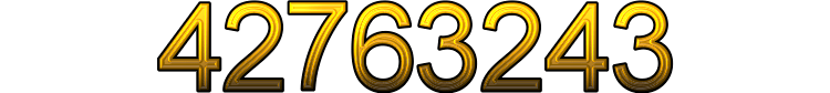 Number 42763243 Number 42763243