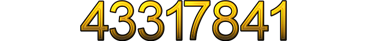 Number 43317841 Number 43317841