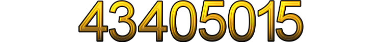 Number 43405015