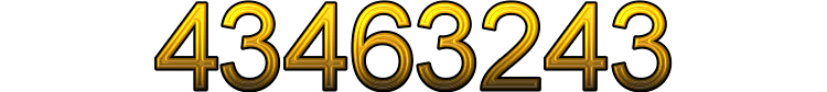 Number 43463243