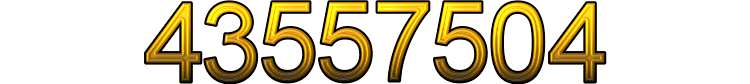 Number 43557504