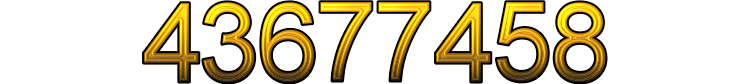 Number 43677458 Number 43677458