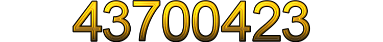 Number 43700423