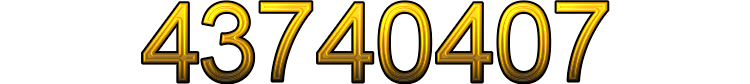 Number 43740407
