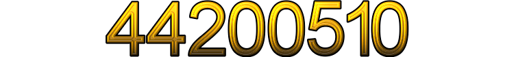 Number 44200510