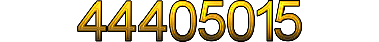 Number 44405015 Number 44405015