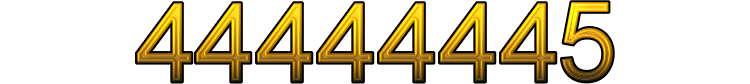 Number 44444445