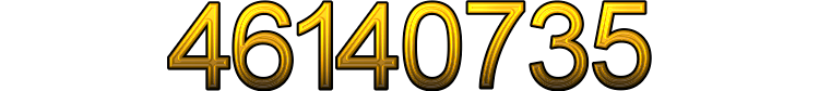 Number 46140735