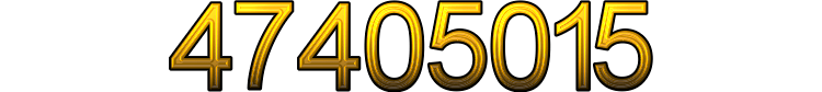 Number 47405015