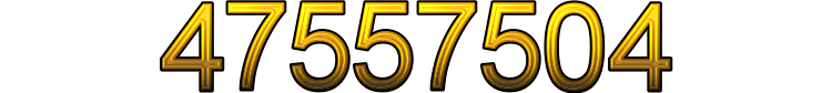 Number 47557504 Number 47557504