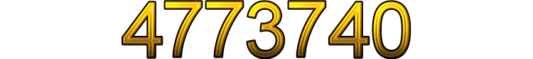 Number 4773740