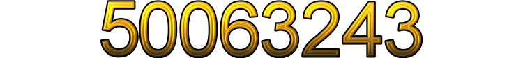 Number 50063243 Number 50063243