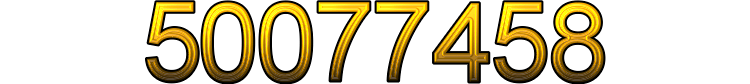Number 50077458 Number 50077458
