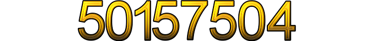 Number 50157504 Number 50157504