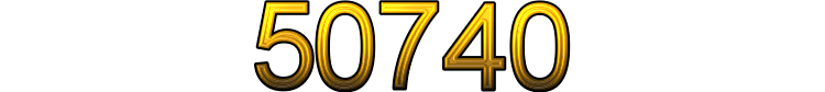 Number 50740