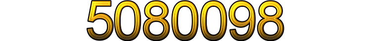 Number 5080098 Number 5080098