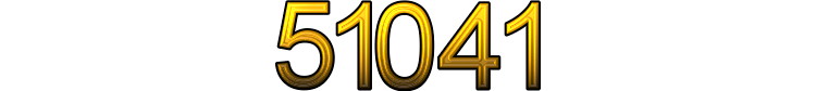 Number 51041
