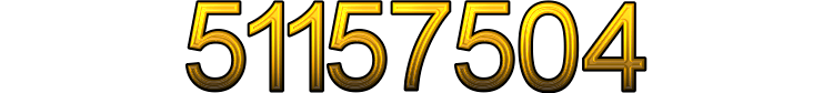 Number 51157504