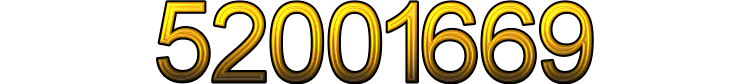 Number 52001669