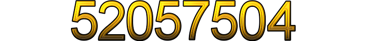 Number 52057504 Number 52057504