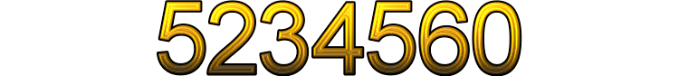 Number 5234560
