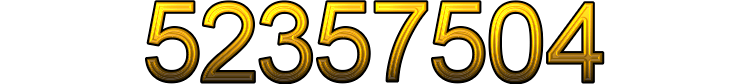 Number 52357504