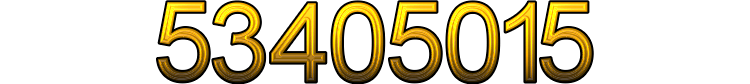 Number 53405015 Number 53405015
