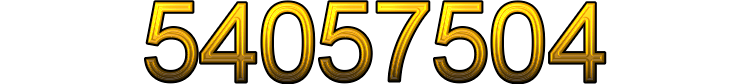 Number 54057504 Number 54057504