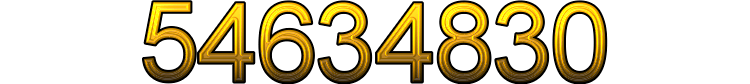 Number 54634830