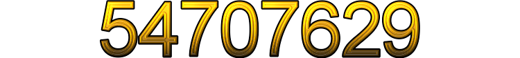 Number 54707629