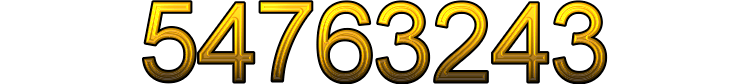 Number 54763243