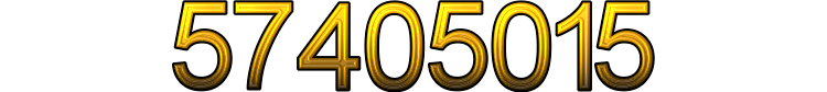 Number 57405015