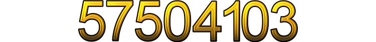 Number 57504103