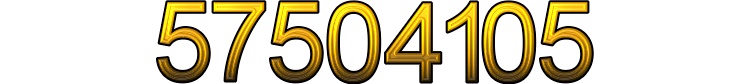 Number 57504105