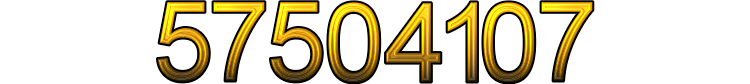 Number 57504107