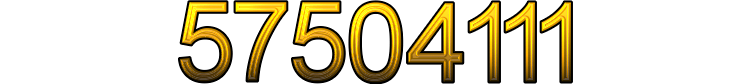 Number 57504111