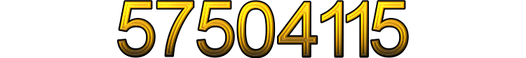 Number 57504115