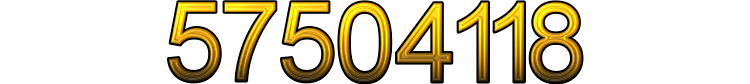 Number 57504118 Number 57504118