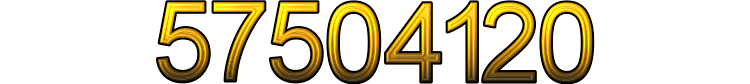 Number 57504120