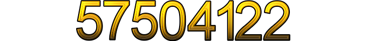 Number 57504122 Number 57504122