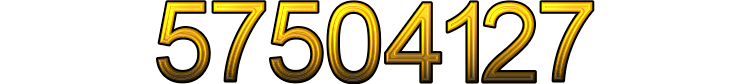 Number 57504127