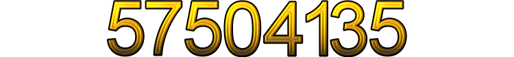 Number 57504135 Number 57504135