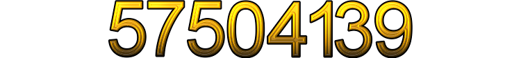 Number 57504139