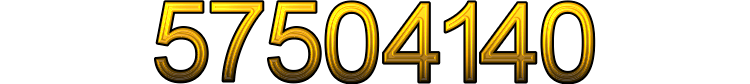 Number 57504140