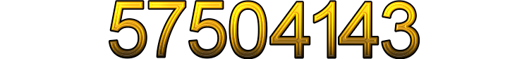 Number 57504143 Number 57504143