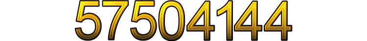 Number 57504144 Number 57504144