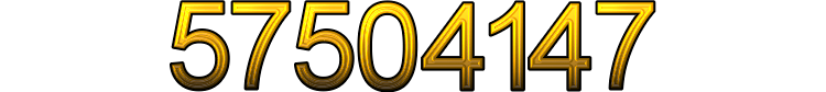 Number 57504147 Number 57504147